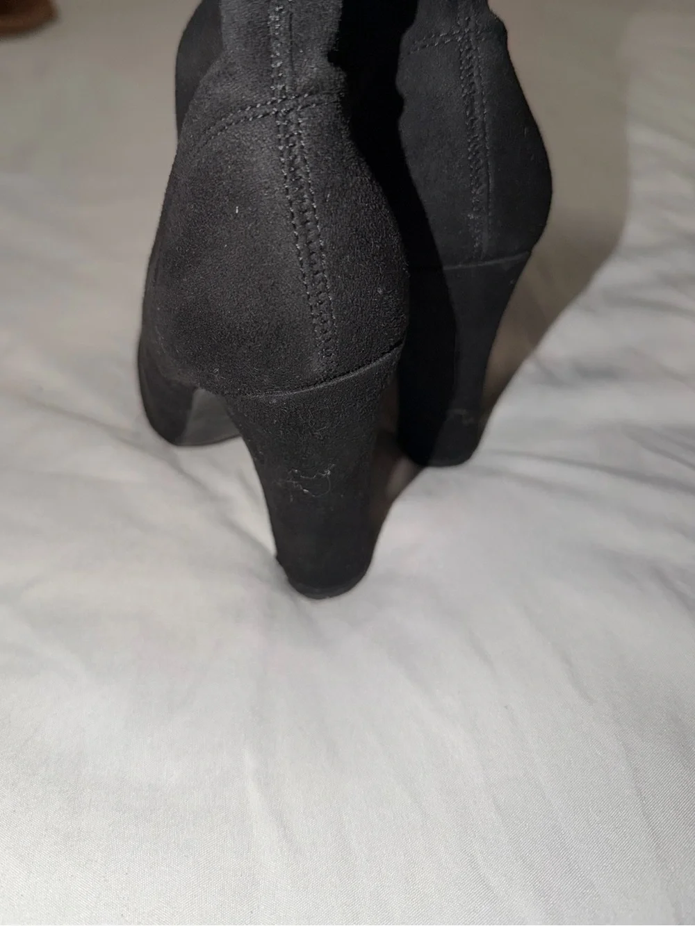 Black Over-the-Knee thigh High Heel Boots - Women's Fashion